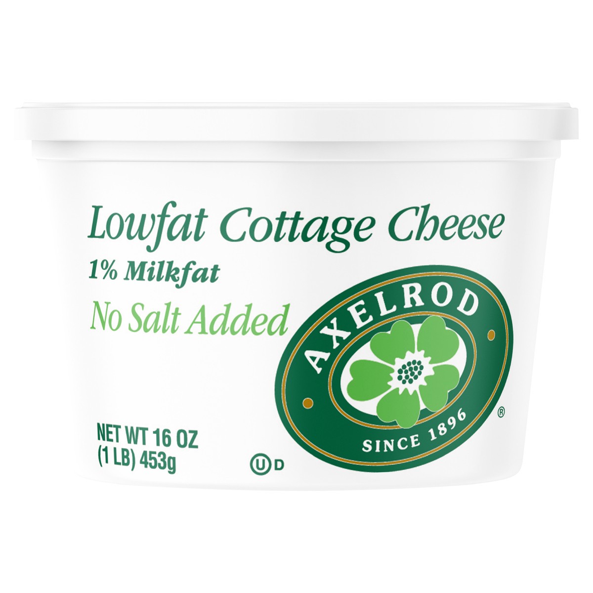 slide 1 of 8, Axelrod Low Fat No Salt Cottage Cheese, 16 oz, 16 oz