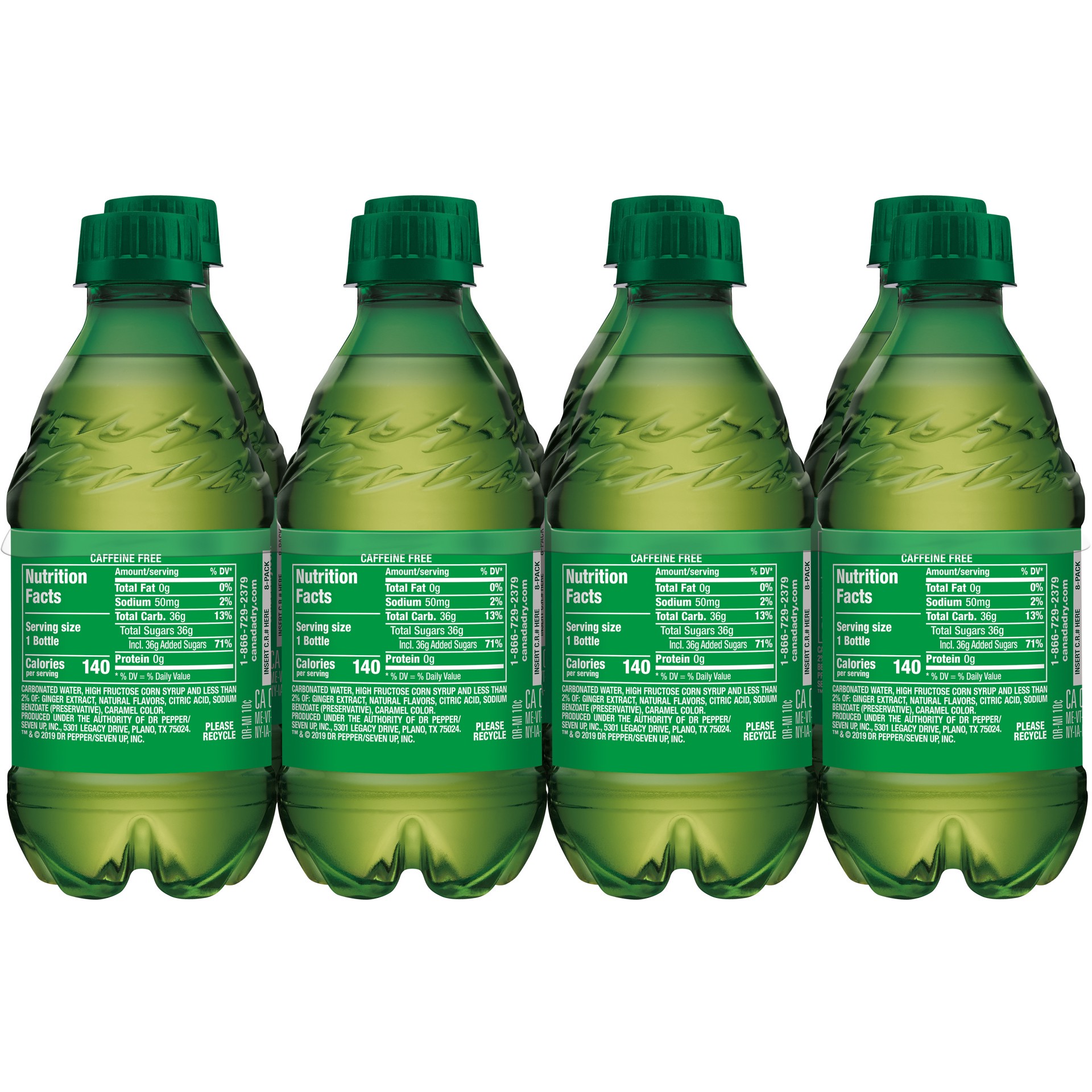 slide 2 of 5, Canada Dry Ginger Ale Soda, 12 fl oz bottles, 8 pack, 8 ct