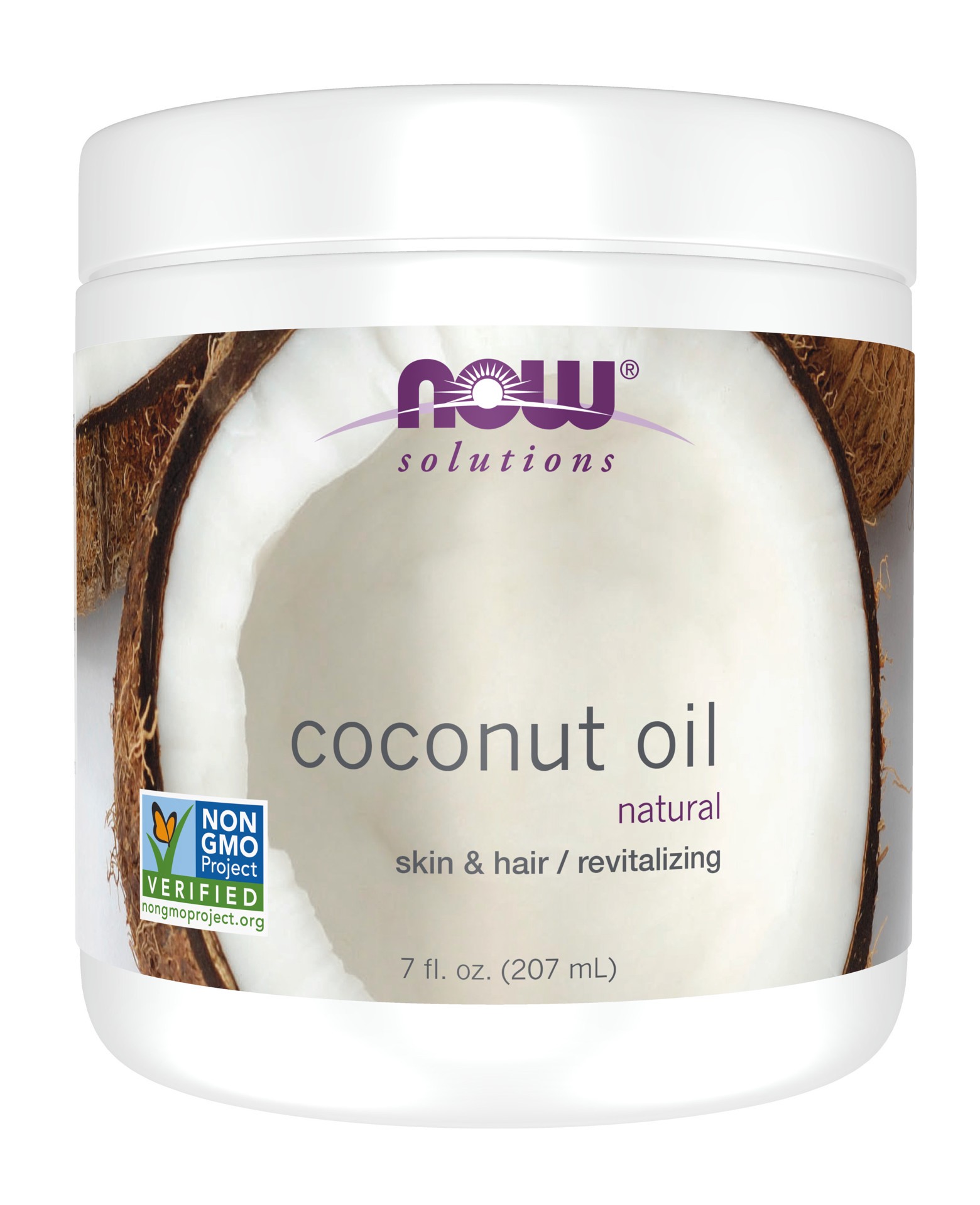 slide 1 of 5, NOW Solutions Coconut Oil - 7 fl. oz., 7 oz