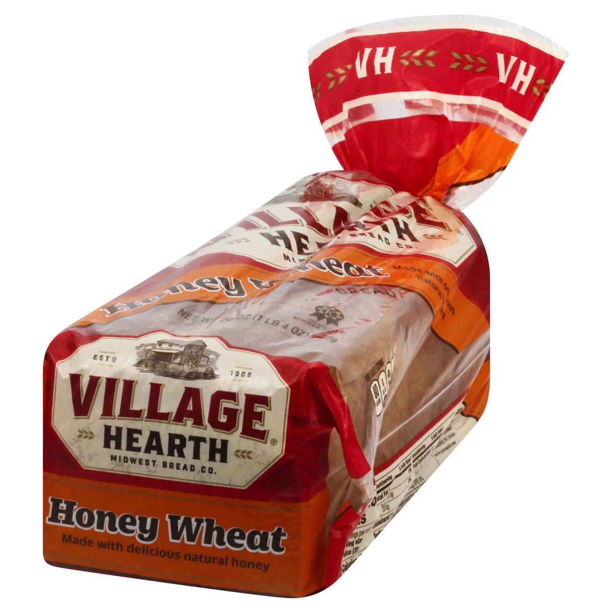 slide 3 of 9, Village Hearth Honey Wheat Bread 20 oz, 20 oz