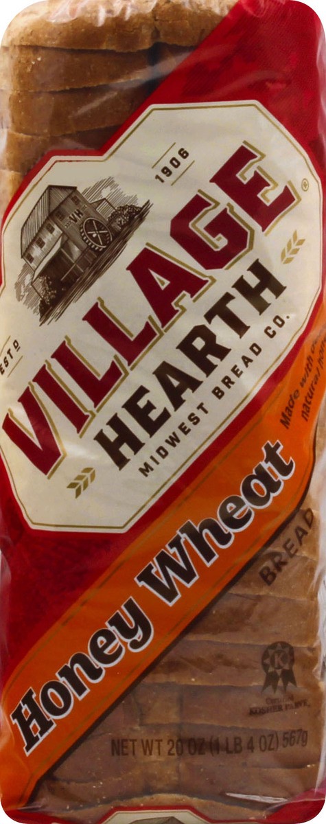 slide 9 of 9, Village Hearth Honey Wheat Bread 20 oz, 20 oz