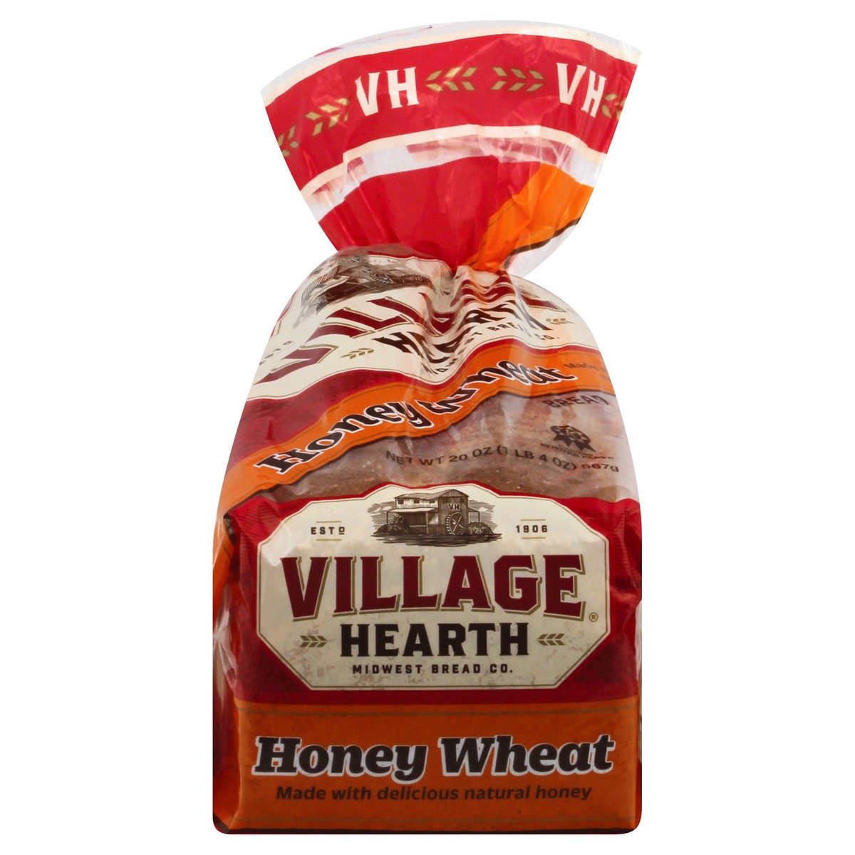 slide 1 of 9, Village Hearth Honey Wheat Bread 20 oz, 20 oz