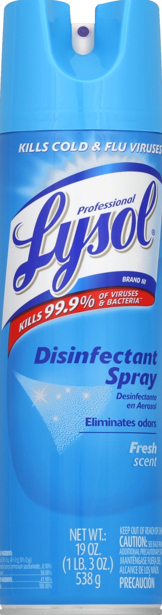 slide 2 of 3, Lysol Disinfectant Spray 19 oz, 