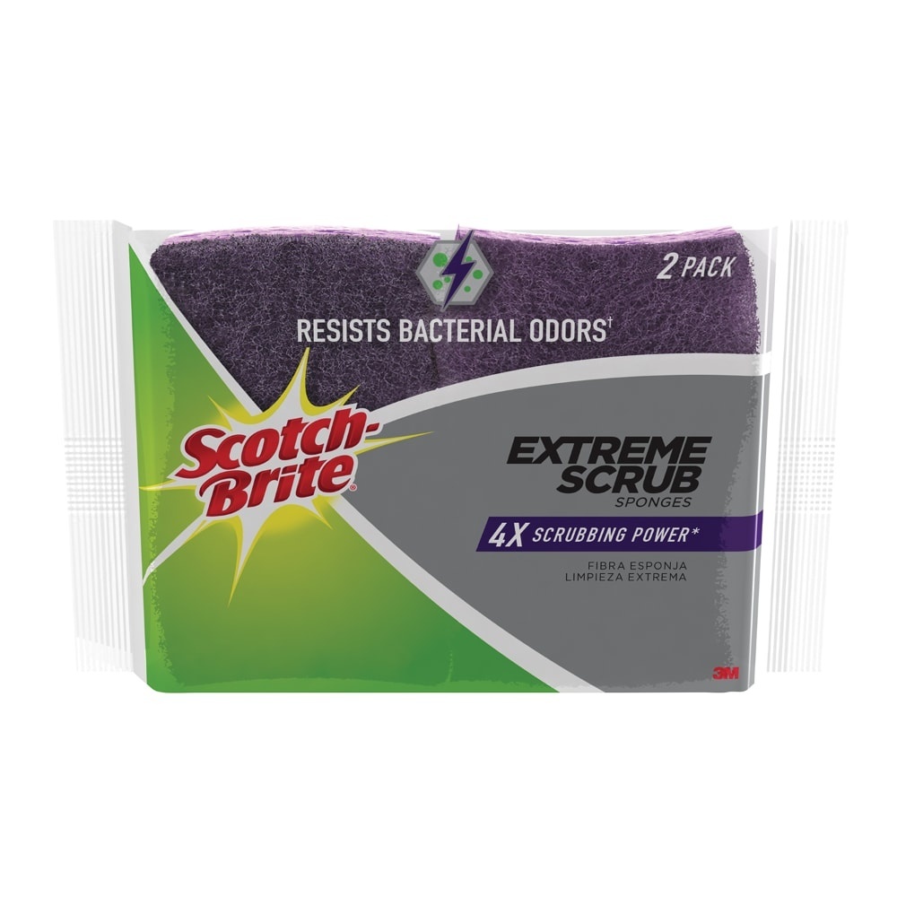 slide 1 of 1, Scotch-Brite Extreme Scrub Sponges, 2 ct