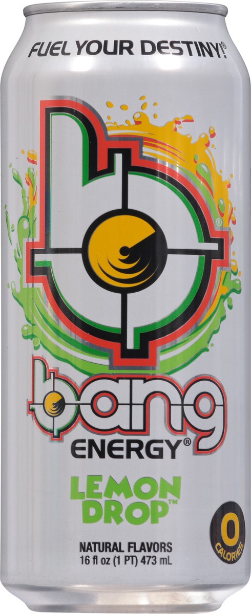 slide 6 of 9, Bang Lemon Drop Energy Drink 16 fl oz, 16 fl oz