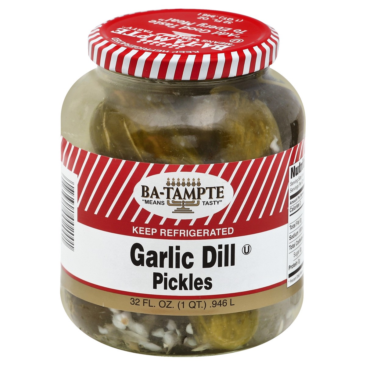 slide 3 of 3, Ba-Tampte Garlic Dill Pickles, 32 oz