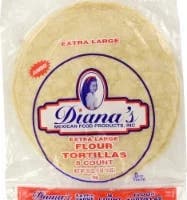 Diana's Extra Large Flour Burrito Ziplock