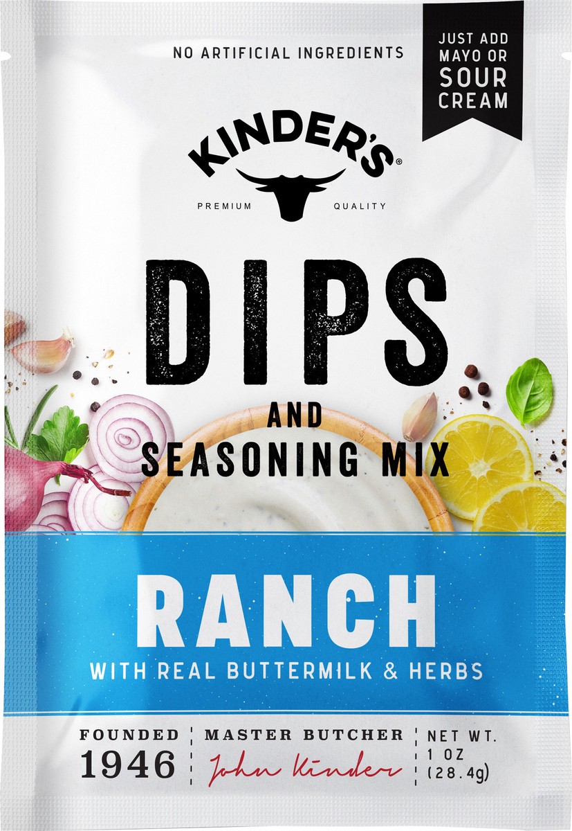 slide 5 of 6, Kinder's Ranch Dips and Seasoning Mix 1 oz, 1 oz