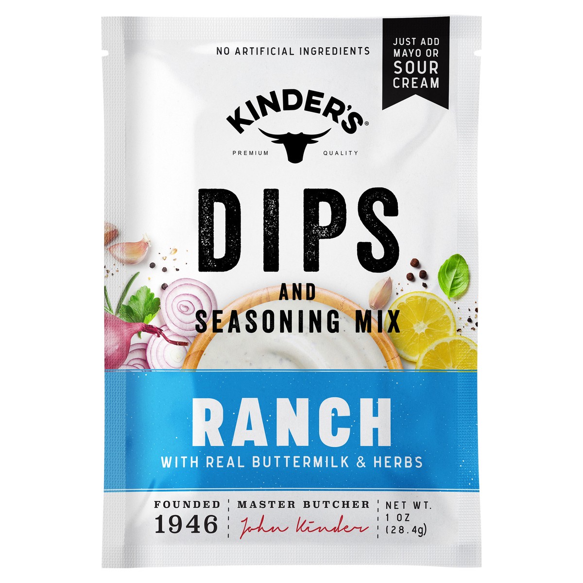 slide 2 of 6, Kinder's Ranch Dips and Seasoning Mix 1 oz, 1 oz