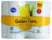 slide 1 of 1, Kroger Sweet Whole Kernel Golden Corn, 4 ct; 15.25 oz