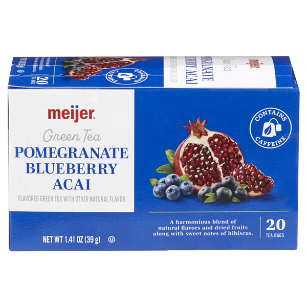 slide 12 of 29, Meijer Pomegranate Blueberry Acai Tea - 20 ct, 20 ct