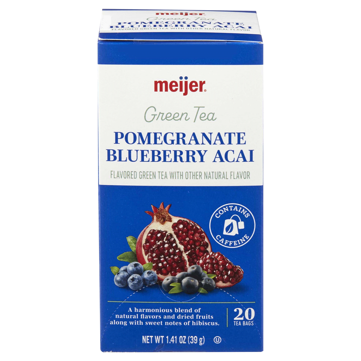 slide 1 of 29, Meijer Pomegranate Blueberry Acai Tea - 20 ct, 20 ct