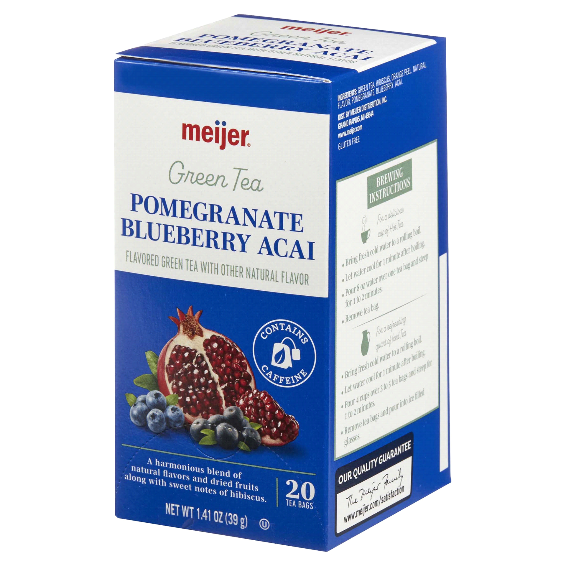 slide 9 of 29, Meijer Pomegranate Blueberry Acai Tea - 20 ct, 20 ct