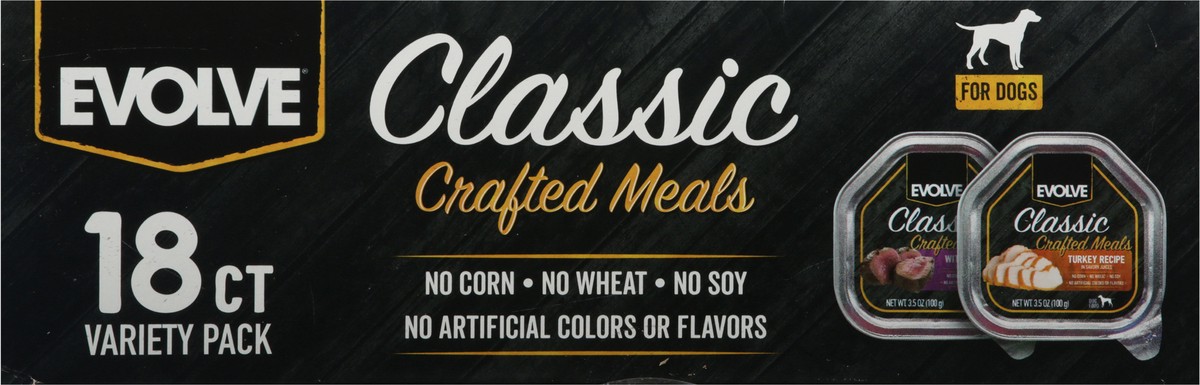 Evolve Crafted Meals Classic Wet Food for Dogs Variety Pack 18