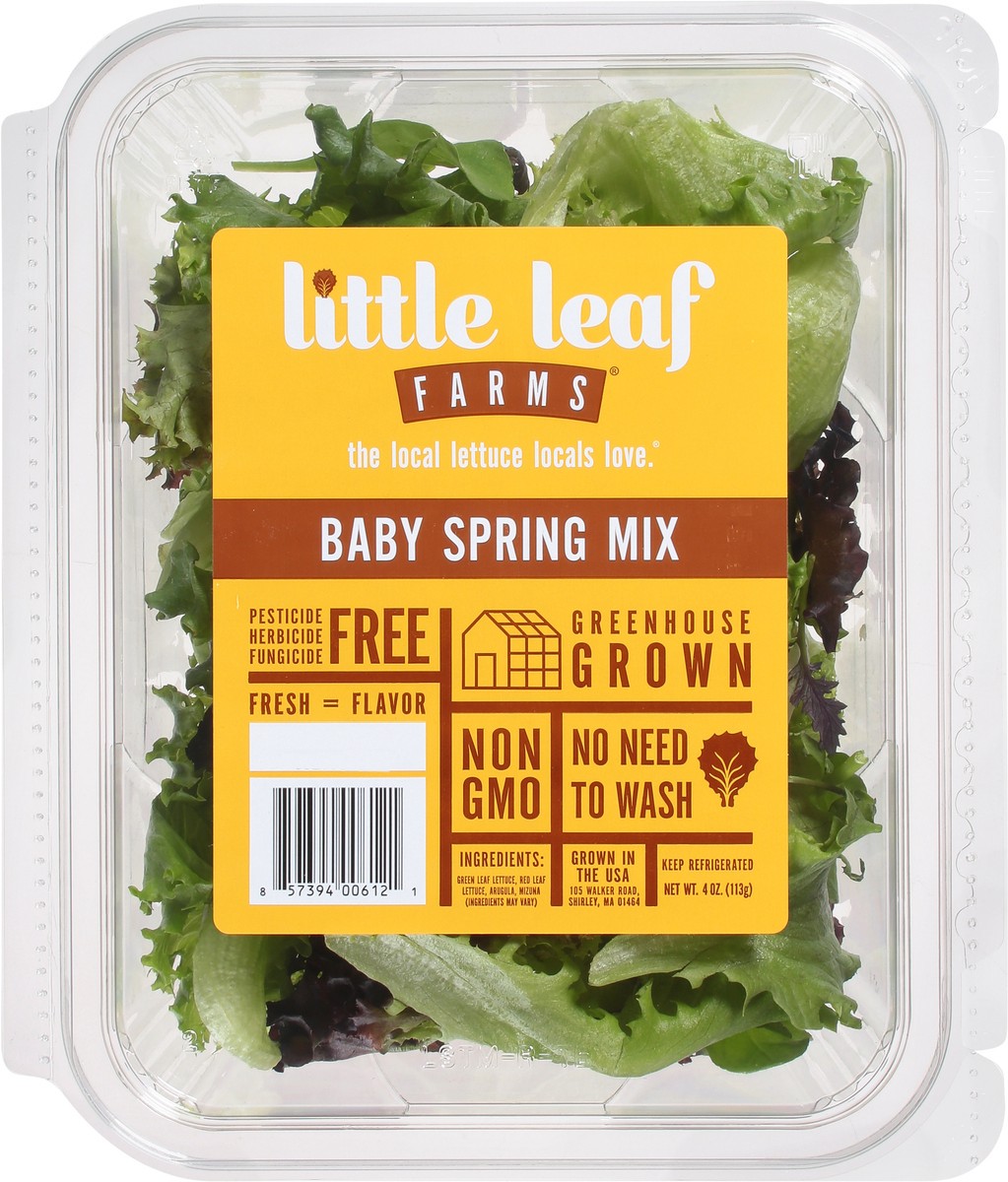 slide 9 of 10, Little Leaf Farms Baby Spring Mix Lettuce 4 oz, 4 oz