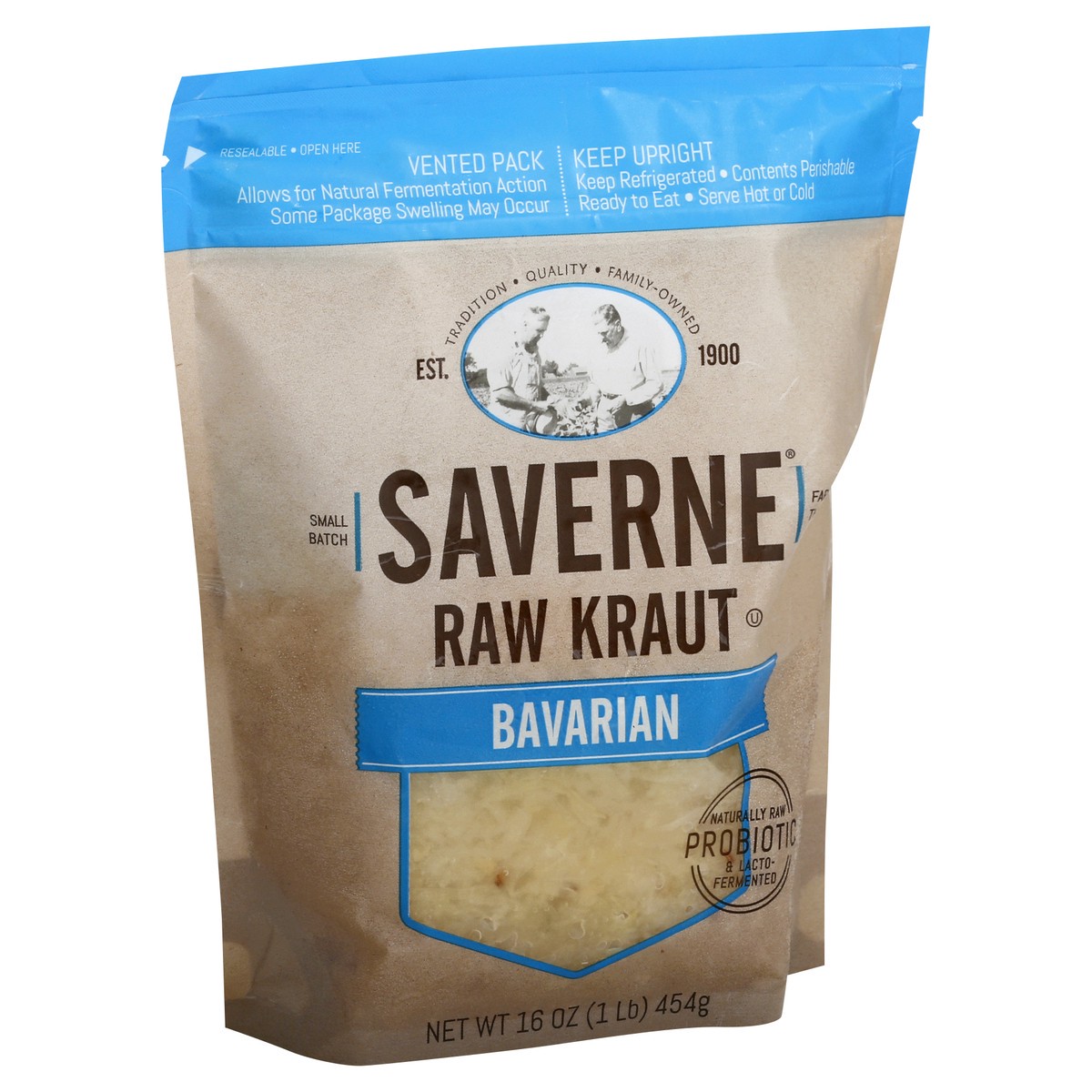 slide 6 of 9, Saverne Raw Natural Kraut-Bavarian 16oz, 16 oz