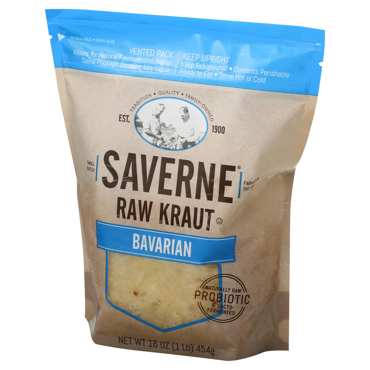 slide 3 of 9, Saverne Raw Natural Kraut-Bavarian 16oz, 16 oz