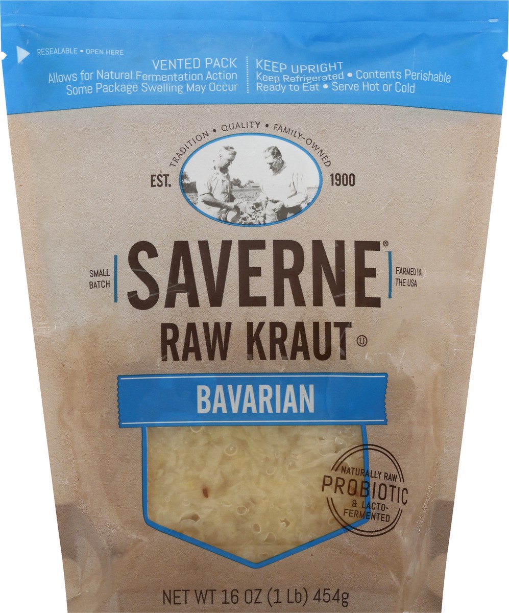 slide 1 of 9, Saverne Raw Natural Kraut-Bavarian 16oz, 16 oz