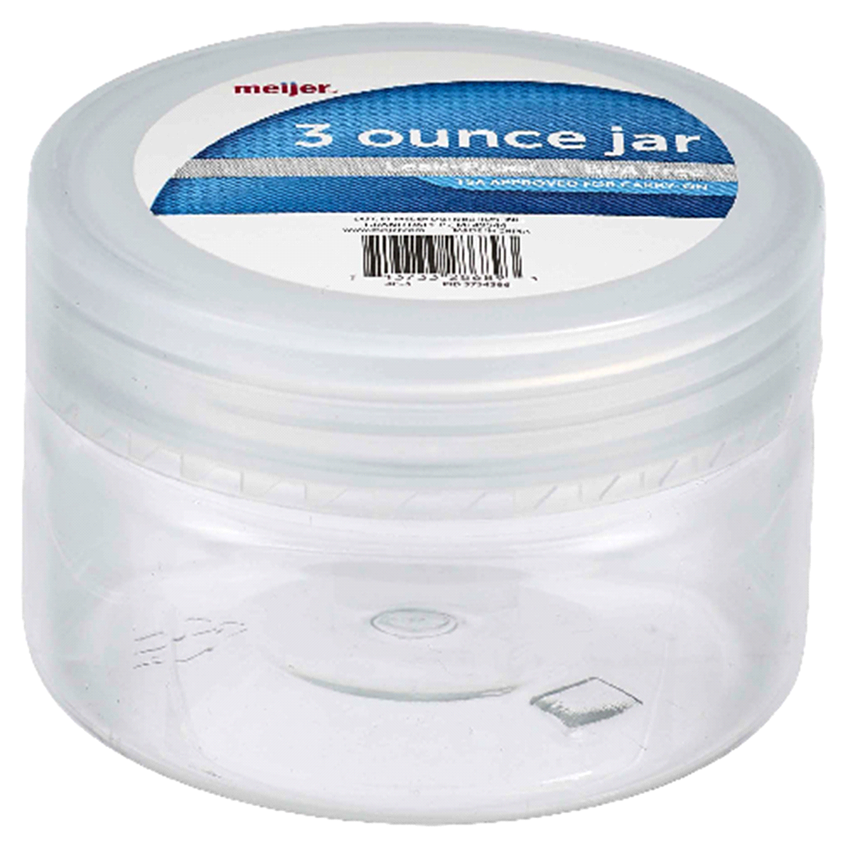 slide 1 of 2, Meijer Leak Proof Jar, Travel Size, 3 oz
