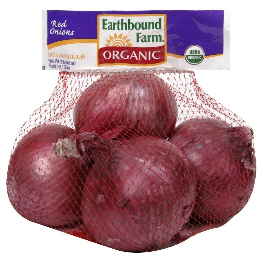 slide 1 of 1, Cal-Organic Farms Organic Onions Red Earthbound Farm, 3 lb