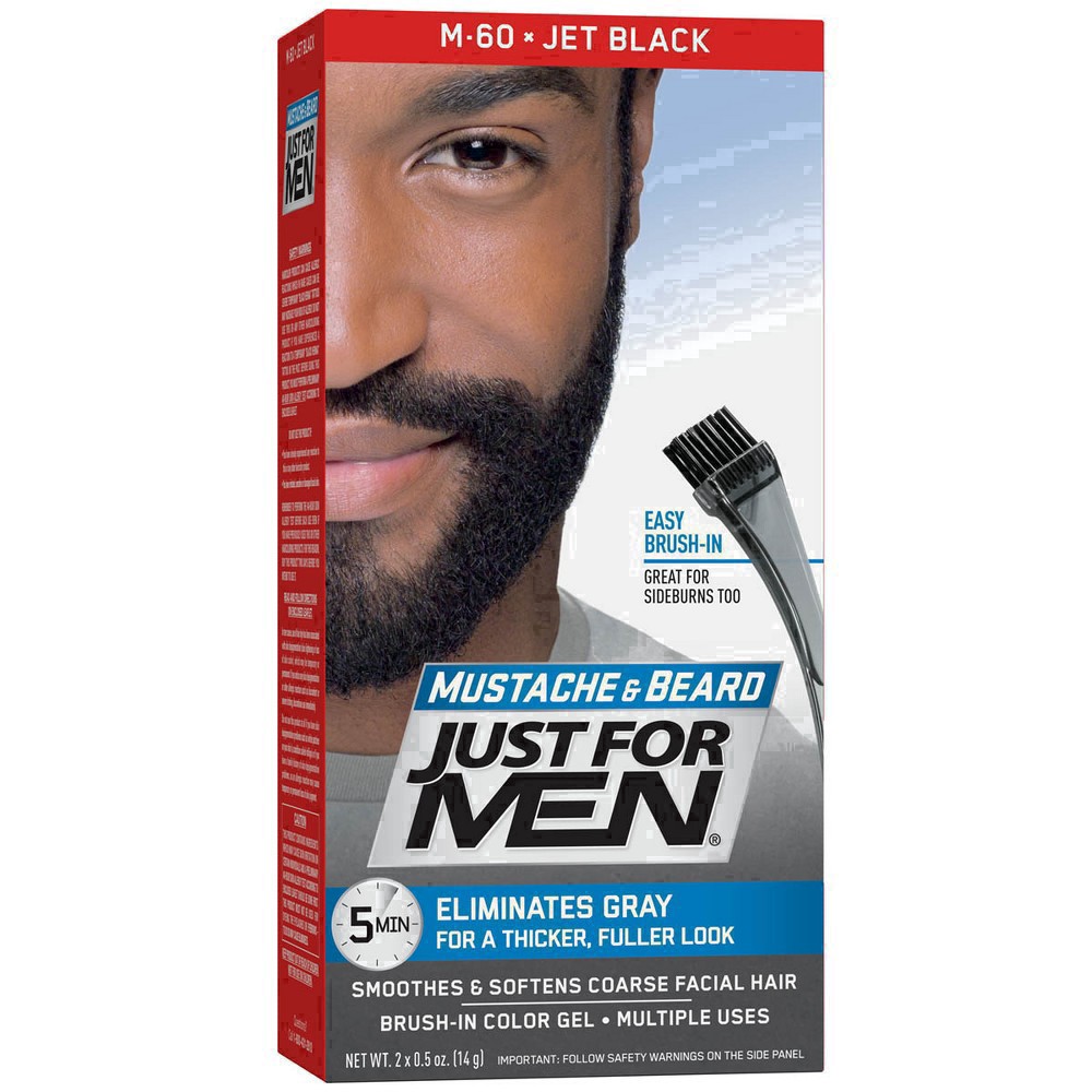 slide 52 of 114, Just for Men Jet Black Mustache/Beard Color, 1 ct