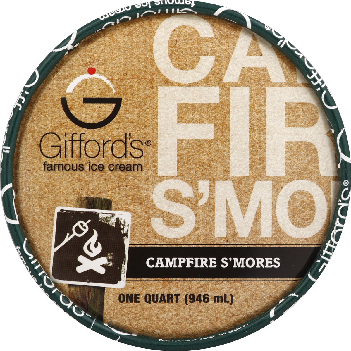 slide 2 of 3, Gifford's Ice Cream Campfire S'Mores, 32 oz