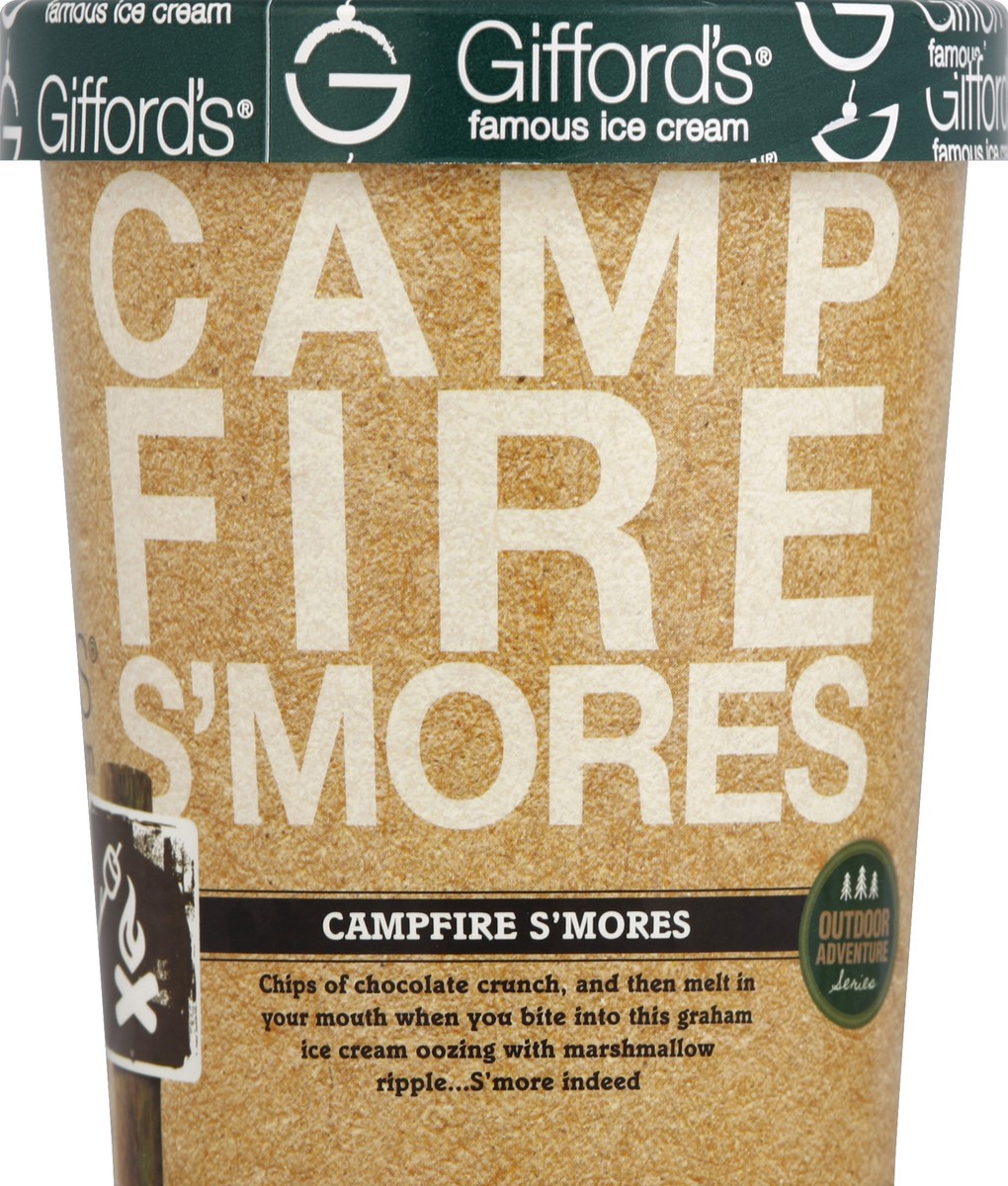 slide 3 of 3, Gifford's Ice Cream Campfire S'Mores, 32 oz