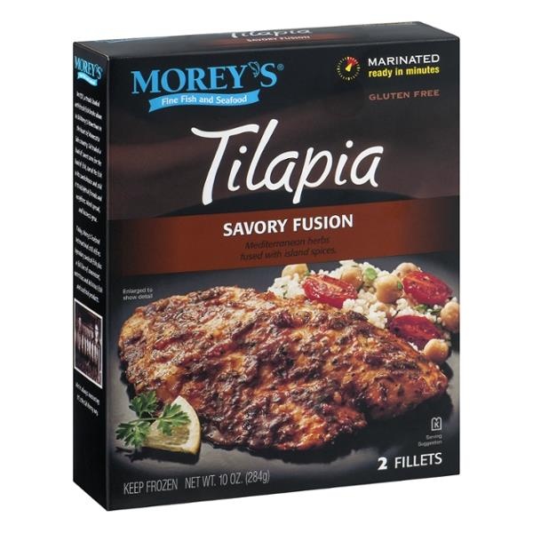 slide 1 of 1, Morey's Savory Fusion Tilapia, 10 oz