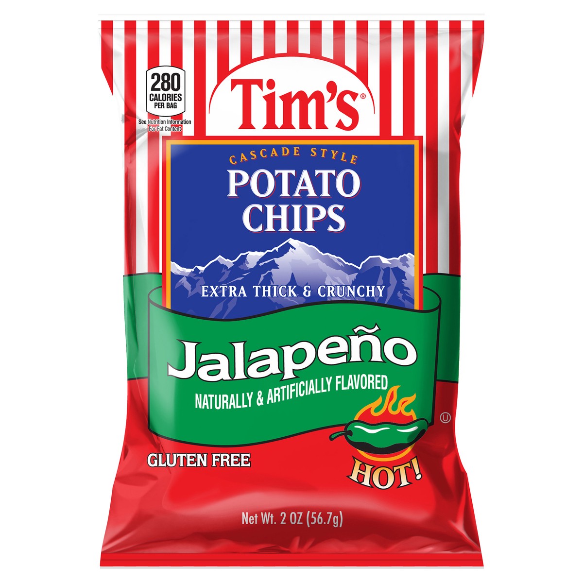 slide 6 of 11, Tim's 2 oz Tims Jalapeno Kettle Chip, 2 oz