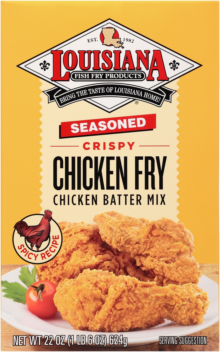 slide 3 of 9, Louisiana Fish Fry Products Original Recipe Seasoned Chicken Fry Chicken Batter Mix 22 oz, 22 oz