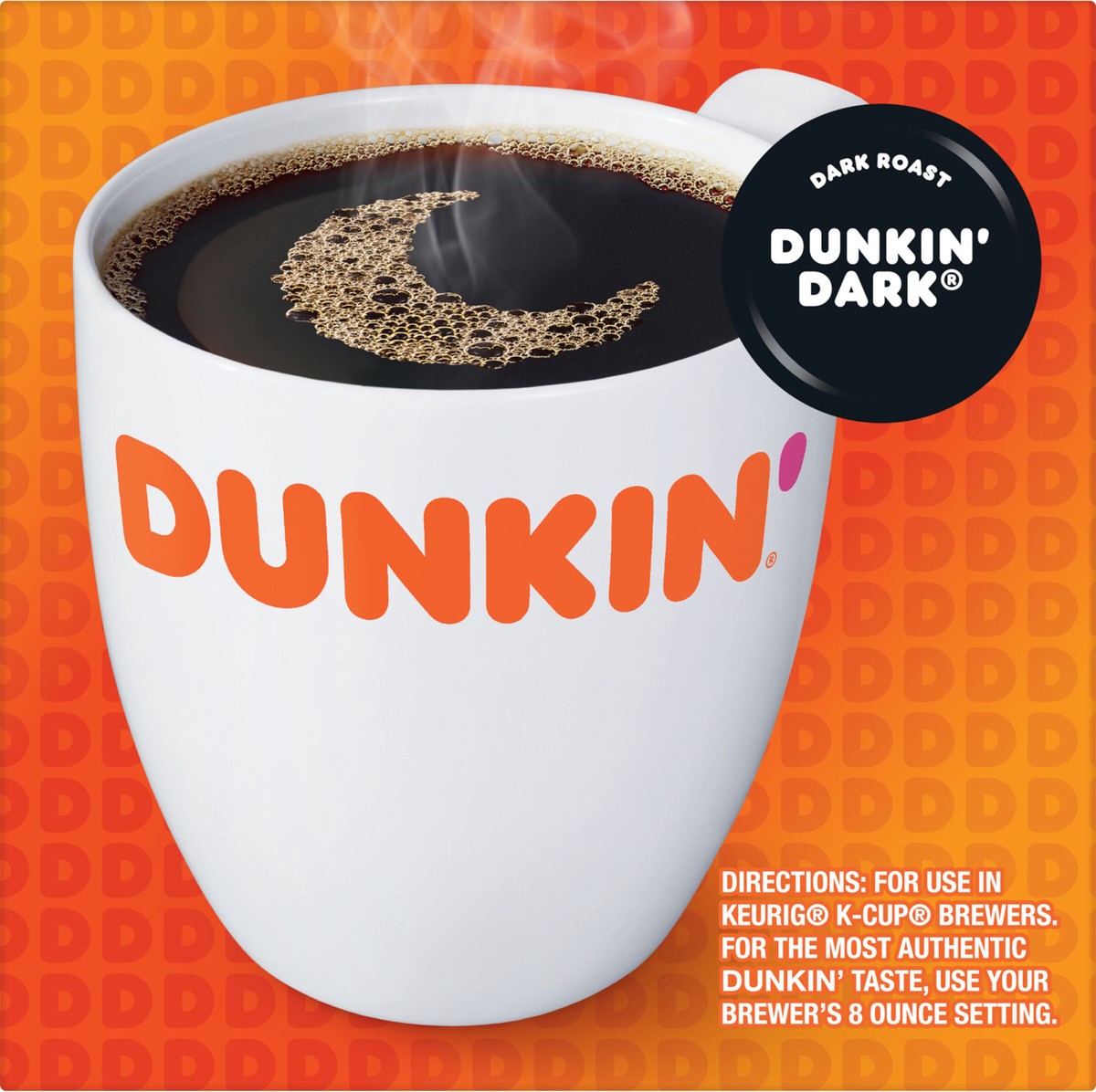 slide 8 of 9, Dunkin'' Midnight Coffee, Dark Roast, Keurig K-Cup Pods- 3.52 oz, 10 ct; 3.52 oz