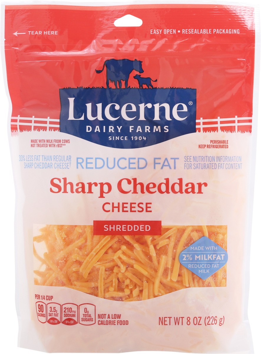 slide 6 of 9, Lucerne Dairy Farms Lucerne Cheese 2% Sharp Cheddar Shred, 