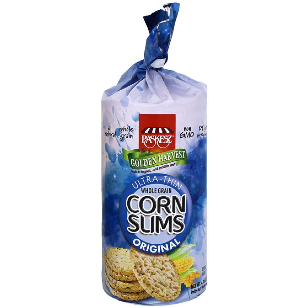 slide 1 of 1, Paskesz Corn Slims-Original, 4.06 oz