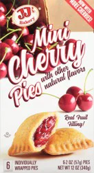 JJ's Bakery 6 Pack Mini Cherry Pies