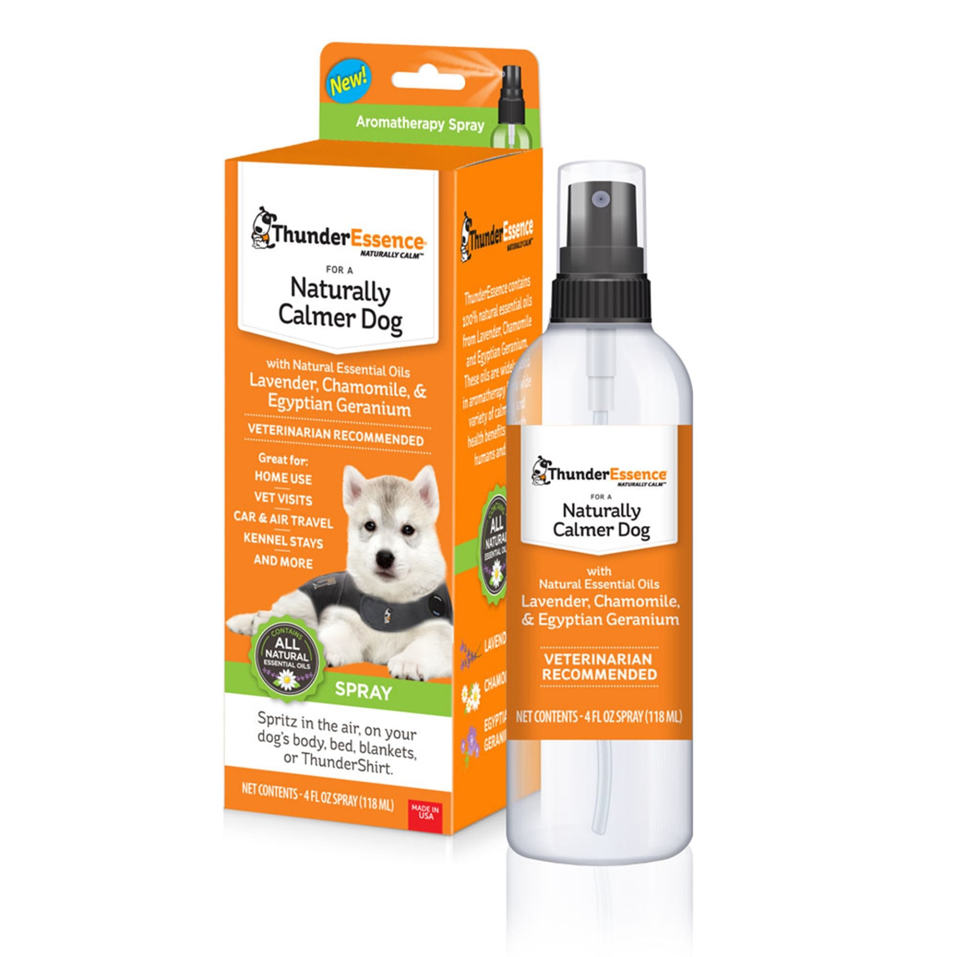 slide 1 of 1, ThunderEssence Calming Spray for Dogs, 4 fl oz