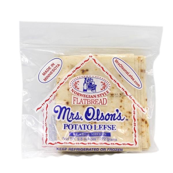 slide 1 of 1, Mrs. Olson's Norwegian Style Potato Lefse Flatbread, 9.6 oz