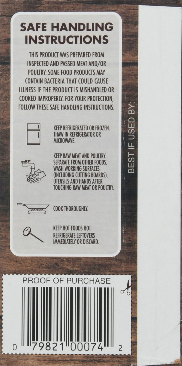 slide 9 of 9, Bradshaw Ranch Thick N Juicy Cheddar & Bacon Beef Patties Packed, Unspecified 6 ea, 6 ct