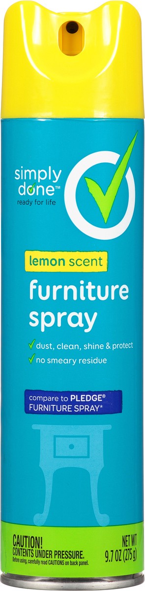 slide 13 of 13, Simply Done Lemon Scent Furniture Spray 9.7 oz, 9.7 oz