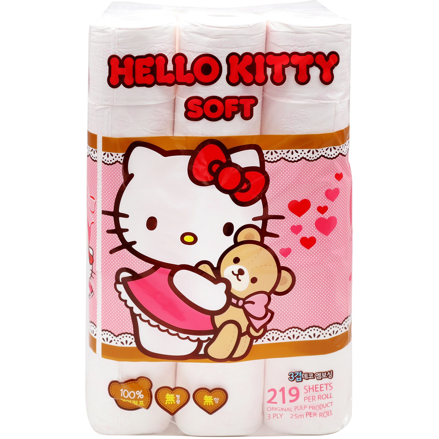 slide 1 of 1, Hello Kitty Bathroom Tissue 30 Roll, 30 ct