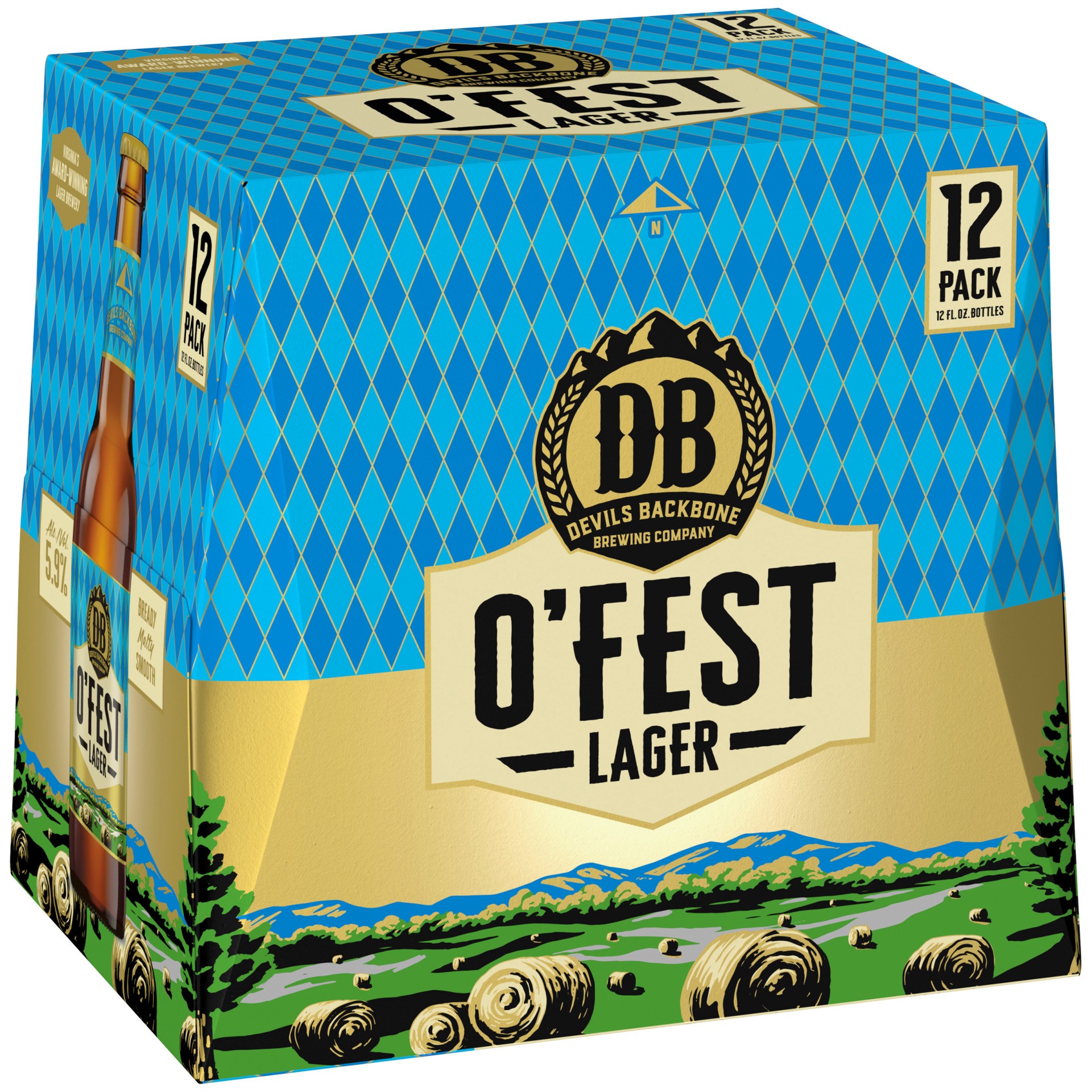 slide 1 of 3, Devils Backbone Brewing Company Lager O'Fest Beer 12 - 12 fl oz Bottles, 12 ct