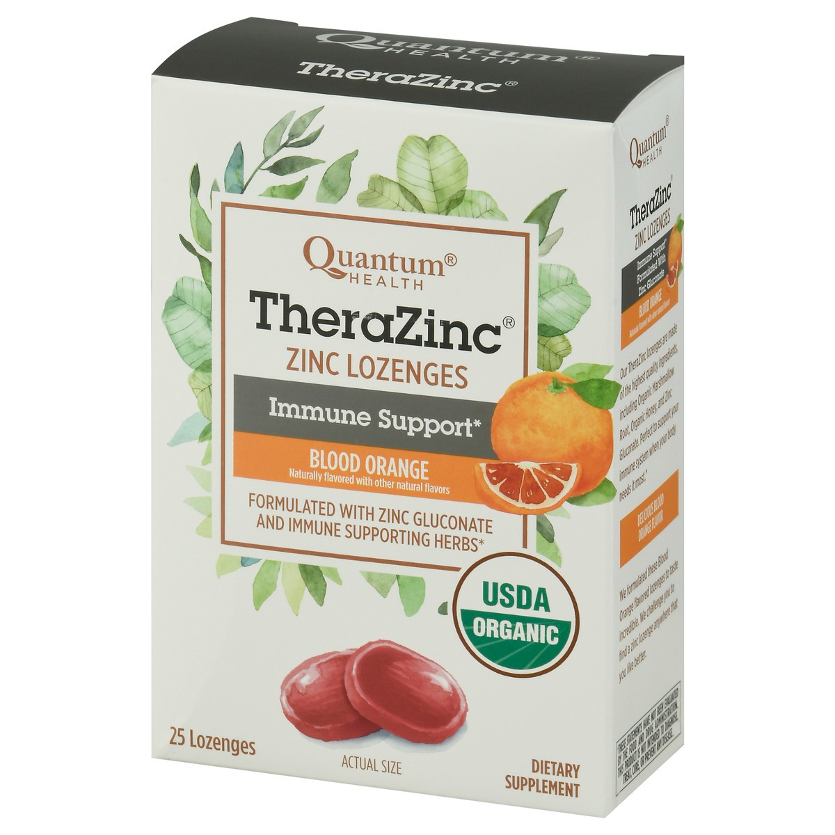 slide 3 of 9, TheraZinc Zinc Lozenges, Blood Orange, 25 Ct, 25 ct