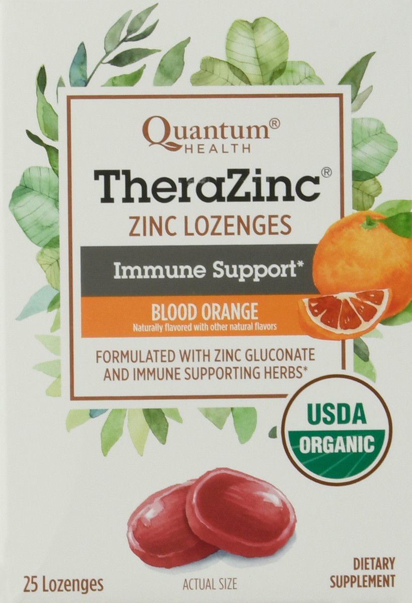 slide 8 of 9, TheraZinc Zinc Lozenges, Blood Orange, 25 Ct, 25 ct