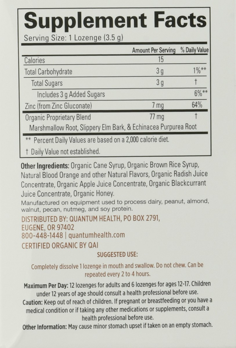 slide 9 of 9, TheraZinc Zinc Lozenges, Blood Orange, 25 Ct, 25 ct