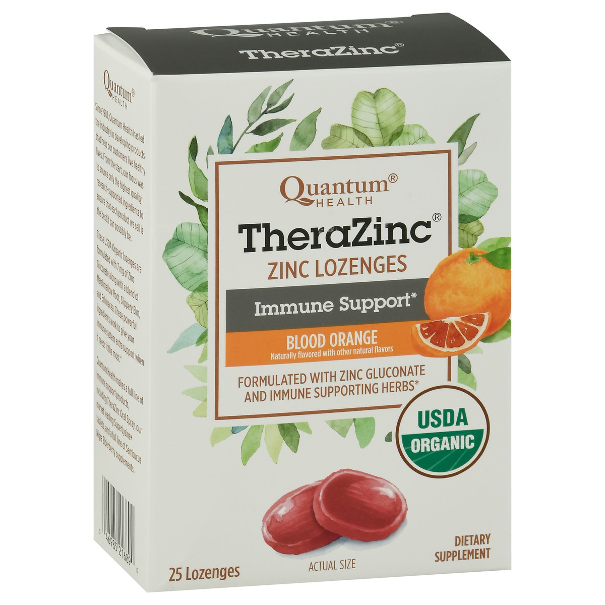 slide 2 of 9, TheraZinc Zinc Lozenges, Blood Orange, 25 Ct, 25 ct