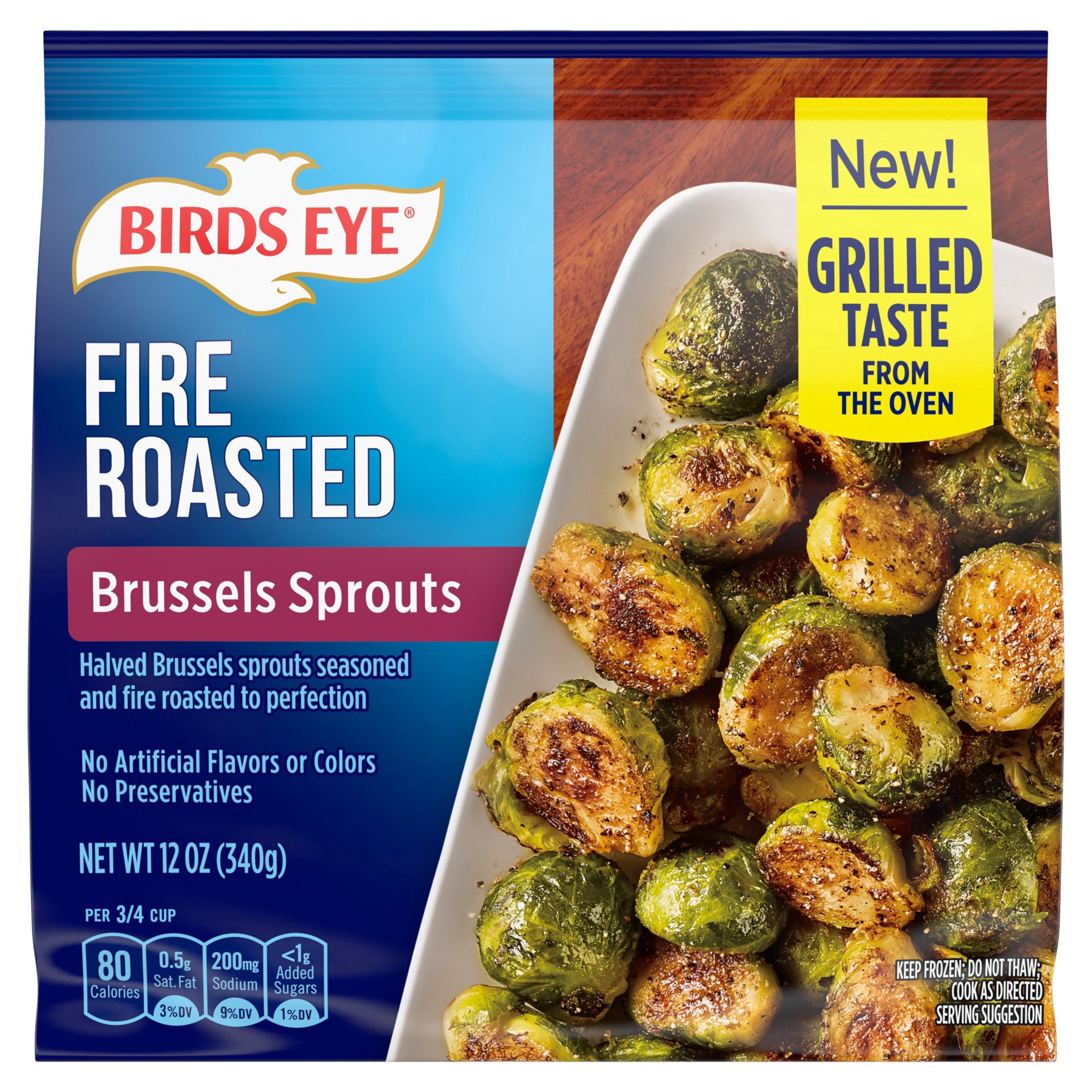 slide 1 of 5, Birds Eye Fire Roasted Brussels Sprouts 12 oz, 12 oz