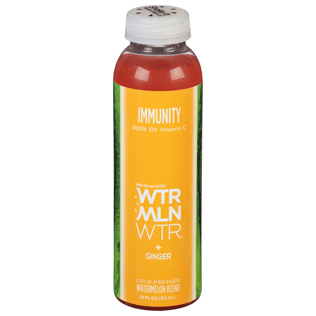 slide 1 of 9, WTRMLN WTR Immunity Ginger Watermelon Blend 12 fl oz, 12 fl oz