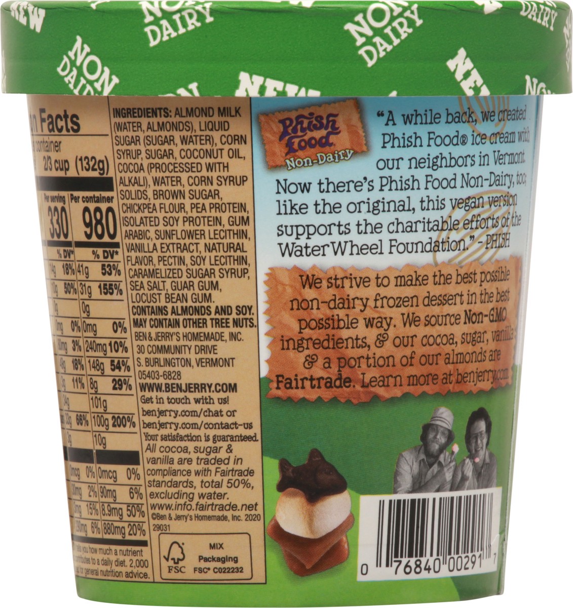 slide 9 of 9, Ben & Jerry's Non-Dairy Phish Food Frozen Dessert, 16 oz, 16 oz