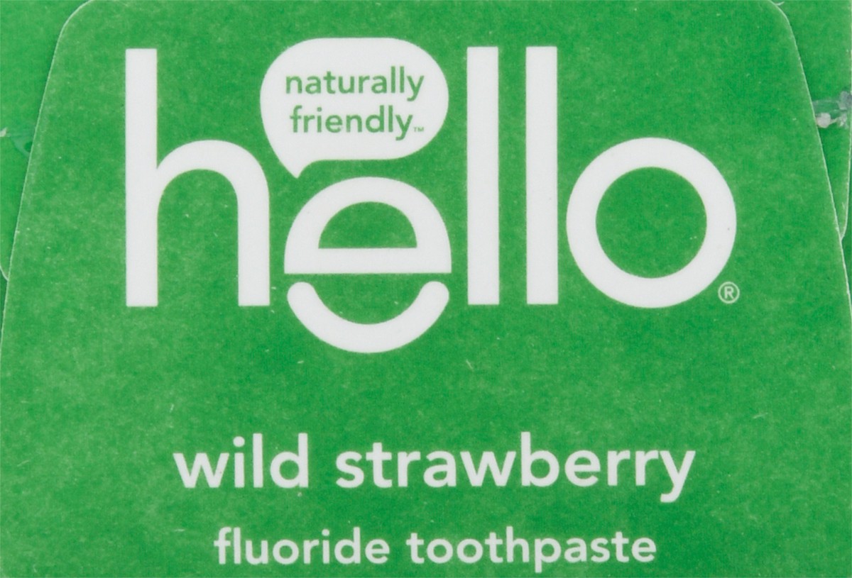 slide 9 of 9, hello Kids Natural Wild Strawberry Fluoride Toothpaste, Natural Flavor, Vegan & SLS Free, 4.2 oz