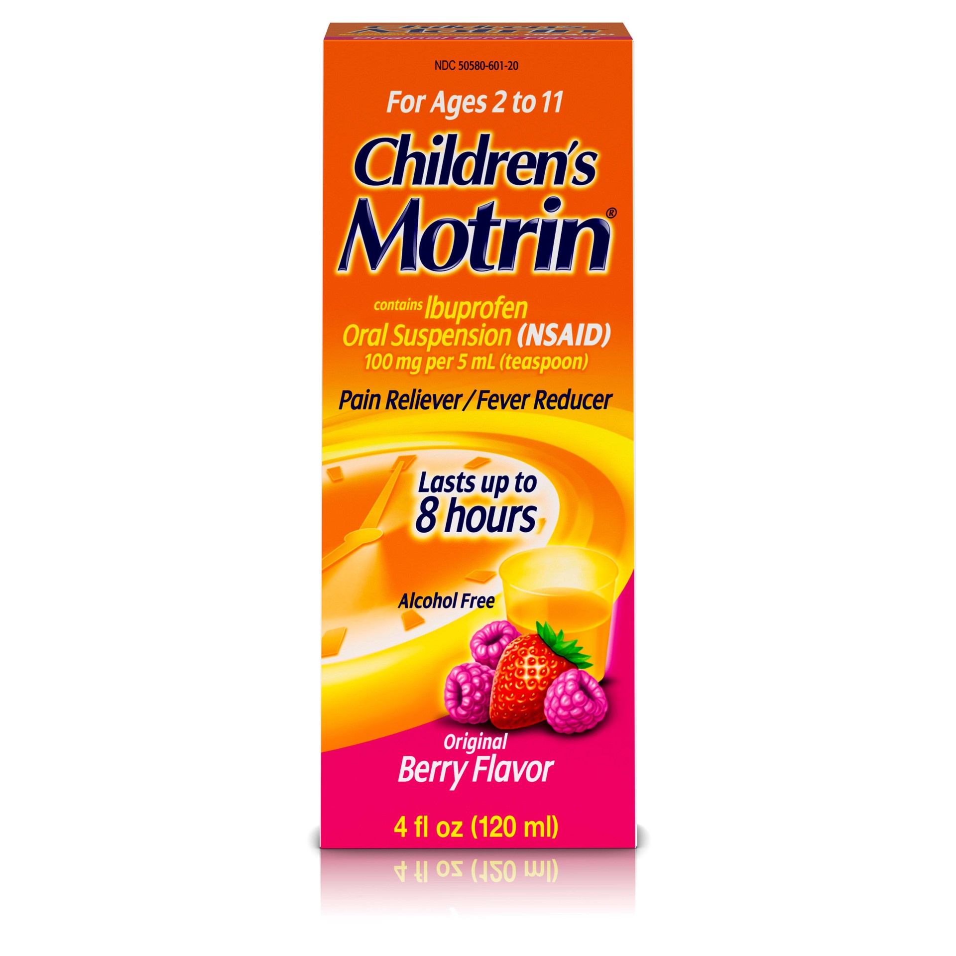 slide 1 of 9, Motrin Children's Motrin Oral Suspension, Pain Relief, Ibuprofen, Berry Flavored, 4 Oz, 4 fl oz