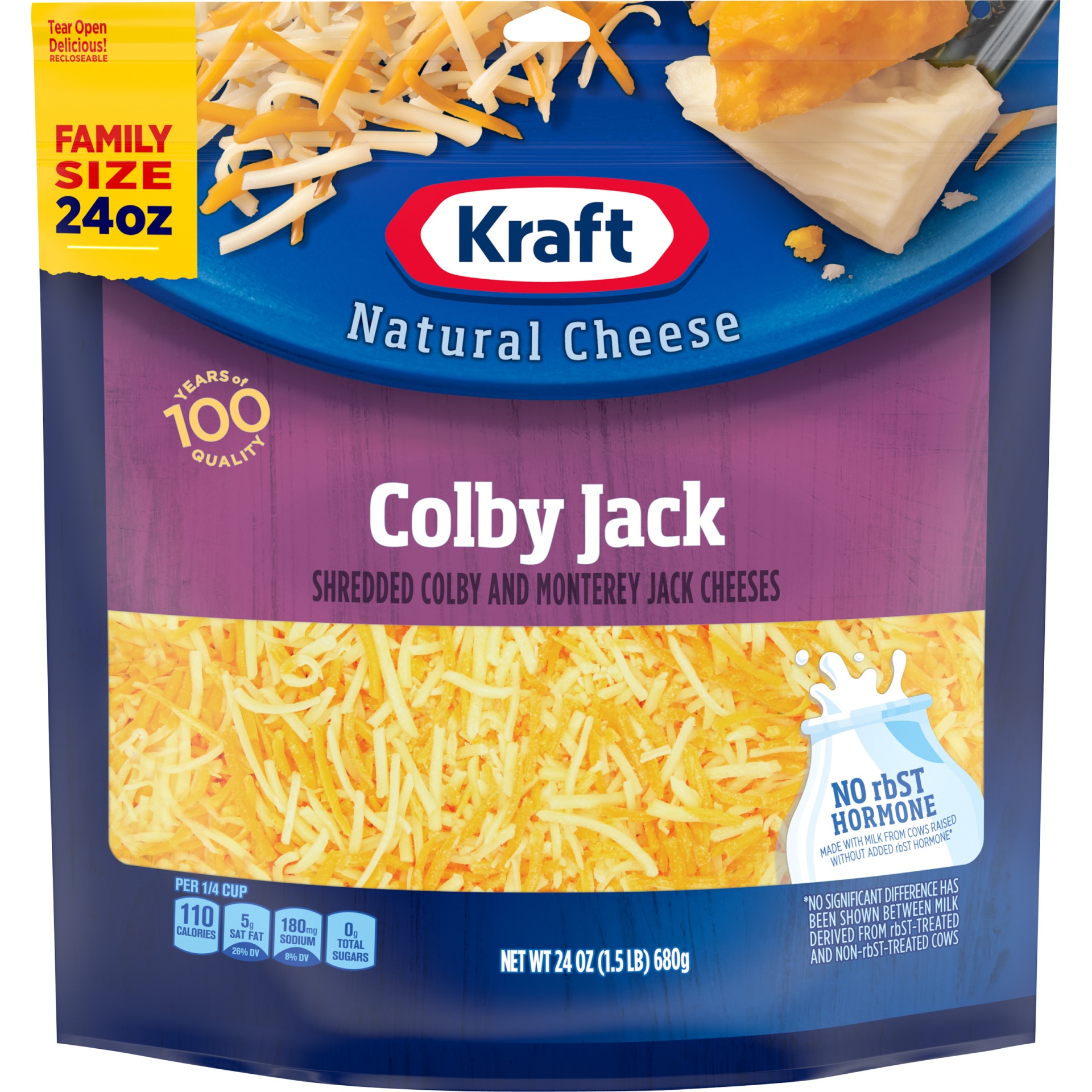 Kraft Colby Jack Shredded Cheese Family Size 24 oz Shipt
